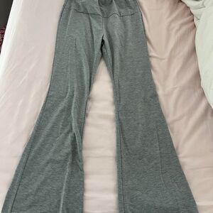 BOUTIQUE Cotton Blend Grey Mid Waisted Flare Women's Medium Tracksuit Leggings